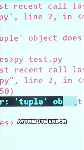 Python Tuple Append Error Explained: Solve AttributeErrors #shorts