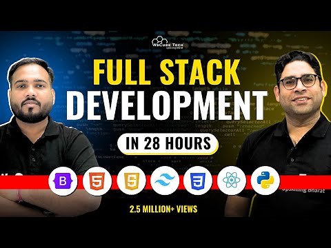 Full Stack "Web Development" Full Course - in 28 Hours | Learn Web Developer in 2025 with Projects