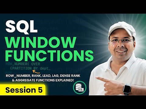 Master SQL Window Functions | Window Aggregate Functions Part 1 | SQL Tutorial