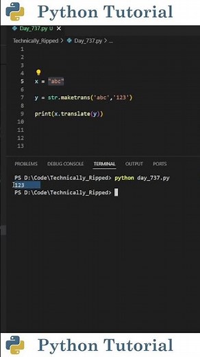 Character Mapping In Python | Python Tutorial