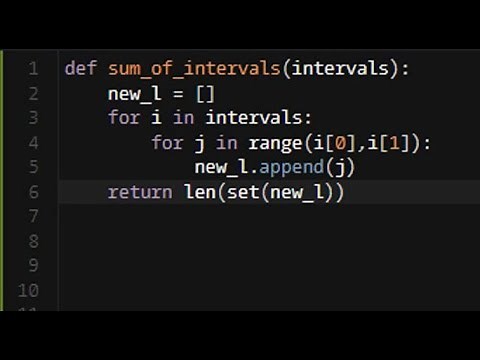 Python - Sum of Intervals | Codewars 4KYU