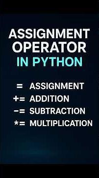 "Assignment Operator in Python Explained in Hindi | Python Programming Tutorial