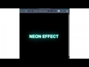 Amazing Neon Text Hover Effect | HTML CSS JS | Mini Project for Beginners