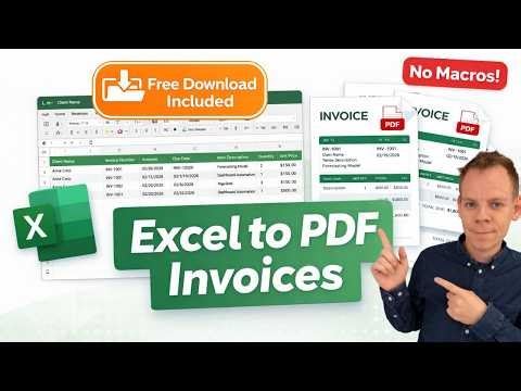 Excel to PDF Invoices with Python – No Macros Needed!