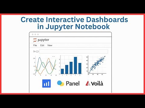 How to Create Interactive Dashboards in Jupyter Notebook using Plotly Dash, Panel, and Voilà