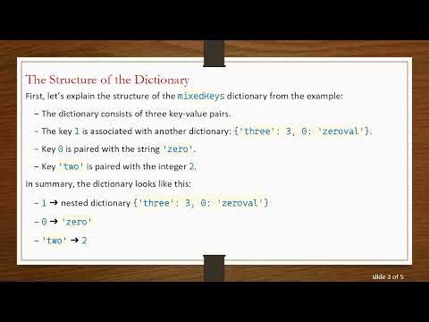 Understanding Nested Dictionaries in Python