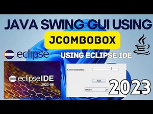 JComboBox in Java Swing | Java Swing GUI Tutorial | Java GUI using Eclipse IDE [2023]| Java GUI
