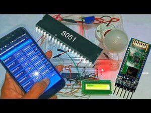 Bluetooth Controlled Home Automation using 8051 Microcontroller | Final Year Project
