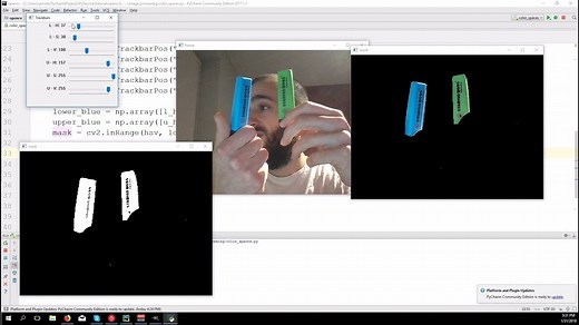 Object detection using HSV Color space – OpenCV 3.4 with python 3 Tutorial 9 - Pysource