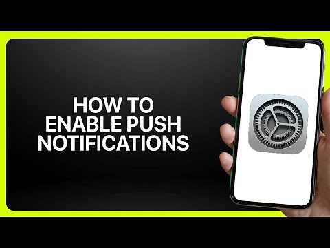 How To Enable Push Notifications In iPhone Settings ! Tutorial