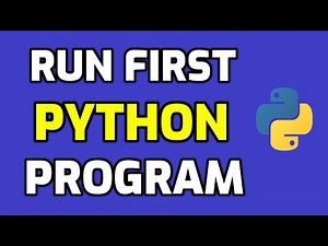 How to run first program in Python 3.8