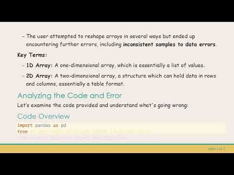 Solving the Expected 2D array, got 1D array instead Error in Python's Scikit-Learn