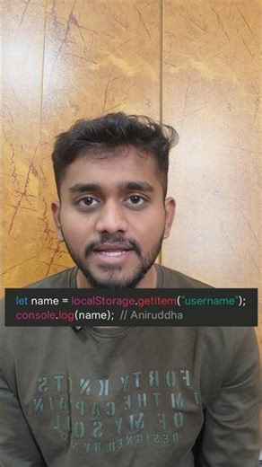 Store Data Without Database? 😳 Use LocalStorage in JavaScript! #shorts