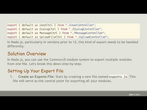 How to Export All Modules from One Index File in Node.js