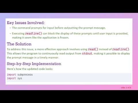 How to Properly Capture stdout with Python's Subprocess Module When Interaction is Required