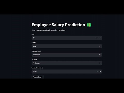 Employee-Salary-Prediction demo