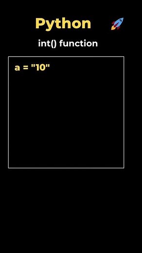 12. int() function in Python #coding #datascience