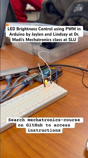 LED Brightness Control using PWM in Arduino