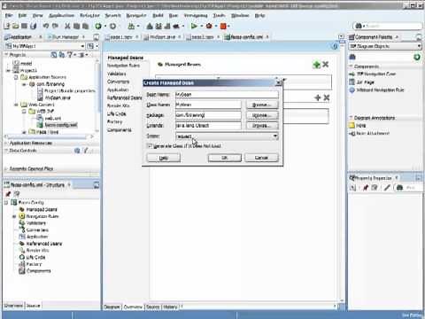 Java Training | How use Managed Beans with Java Server Faces | JSF Tutorial