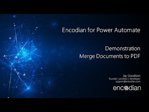 Merge Documents to PDF with Power Automate and Encodian