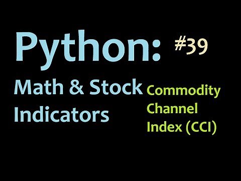 How to graph the Commodity Channel Index (CCI) in Matplotlib and Python