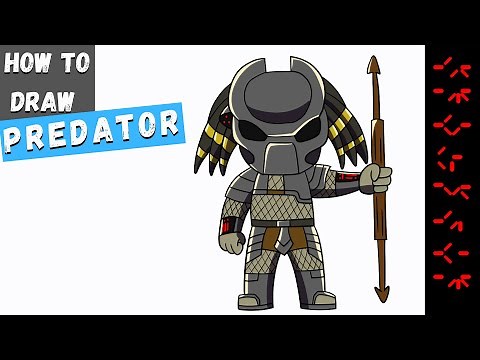 HOW TO DRAW THE PREDATOR STEP BY STEP