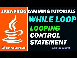 Java While Loop Control Statement with Program Example | Java Programming Tutorials for Beginners