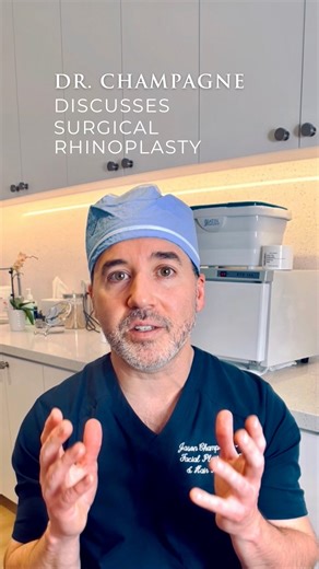 Jason Champagne, M.D. on Instagram: "A beautifully performed rhinoplasty should never look like surgery, it should look like balance. Champagne SignatureSculpt Rhinoplasty® is my refined approach to nasal surgery, designed to enhance facial harmony while preserving individuality, function, and natural expression. Unlike trend-driven rhinoplasty that focuses on making the nose smaller or overly sculpted, this technique prioritizes proportion. Every contour, angle, and structural adjustment is car