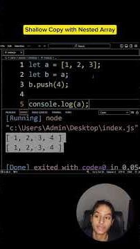 JavaScript Tricky Interview Question | Shallow Copy with Nested Array
