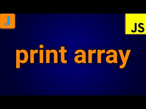 How To Print Array In JavaScript
