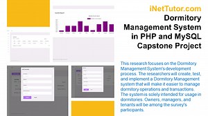Dormitory Management System in PHP and MySQL Capstone Project - Free Capstone Idea 2026