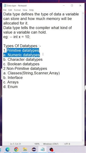 What is Datatypes | Datatypes in java