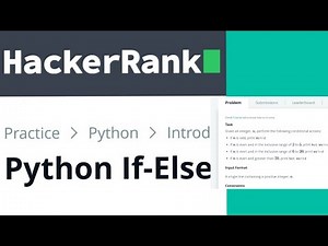 HackerRank Python If-Else Solution Explained - Python