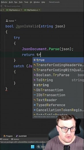 Check Json String is Valid in C# with System.Text.Json