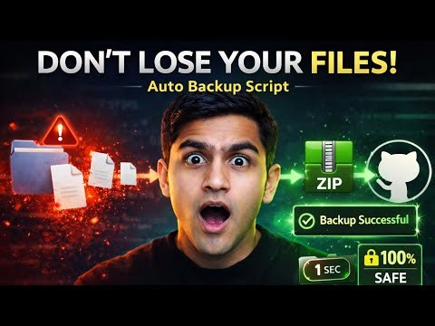 How I Automated My Backups using Python & Git (Beginner to pro)