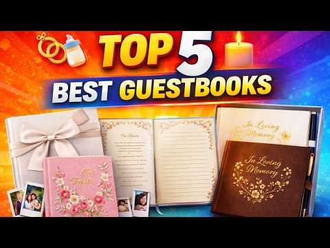 Top 5 Best Guestbooks | Perfect Guestbooks for Weddings, Parties & Memorials