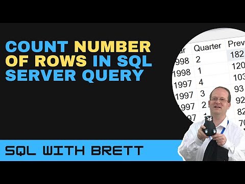 Count Number of Rows Returned by SQL Server Query