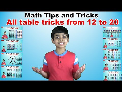 Learn 12 to 20 Times Multiplication Tricks | Easy and fast way to learn | Math Tips and Tricks