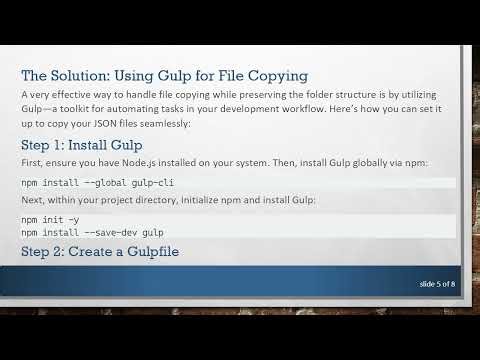 How to Efficiently Copy JSON Files in VS Code Using tasks.json