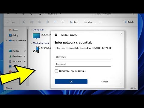Fix Enter Network Credentials File Sharing in Windows 11 / 10 / 8 / 7 - How To Bypass Password ✅