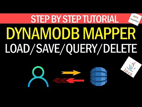 Load, Save, Query, Delete, with DynamoDB Mapper | Step by Step Tutorial