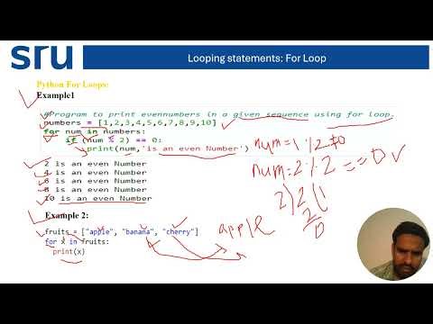 Lecture 8 – Looping statements: For Loop
