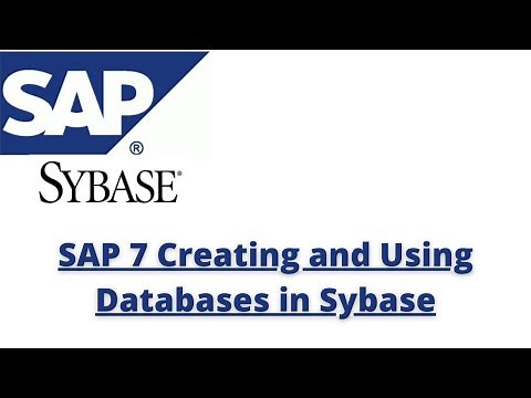 SAP 7 Creating and Using Databases in Sybase | Creating and expanding Databases in SAP ASE #sybase
