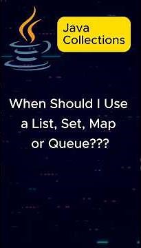 Java Collections: When to Use List, Set, Map or Queue #javatips #javacollections #javaprogramming