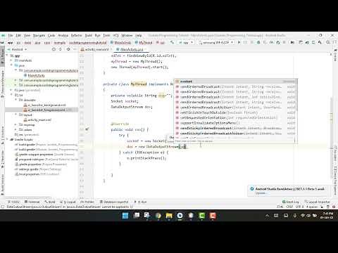 TCP Socket Tutorial in Android Studio (Last Part)