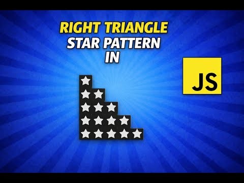 Right Triangle Star Pattern in JavaScript | JS Pattern #Shorts