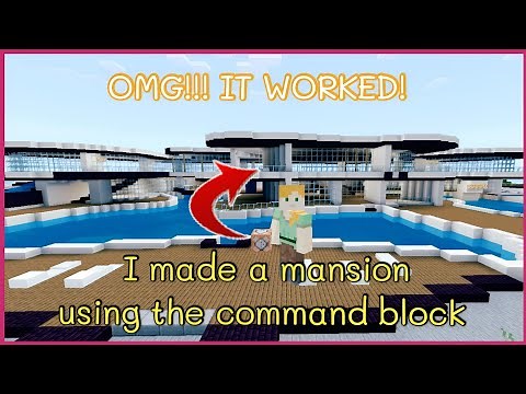 How to build a house in Minecraft using the command block ( Updated Command Code ) 2023 Code
