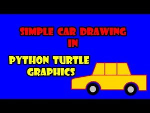 SIMPLE CAR DRAWING IN PYTHON TURTLE GRAPHICS