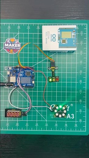 Arduino Uno R4 Traffic Light Tutorial - Beginner LED Project #arduino #arduinoproject