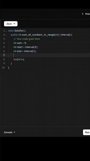 Sum of Numbers in a Range in Java | Easy Java Coding Question